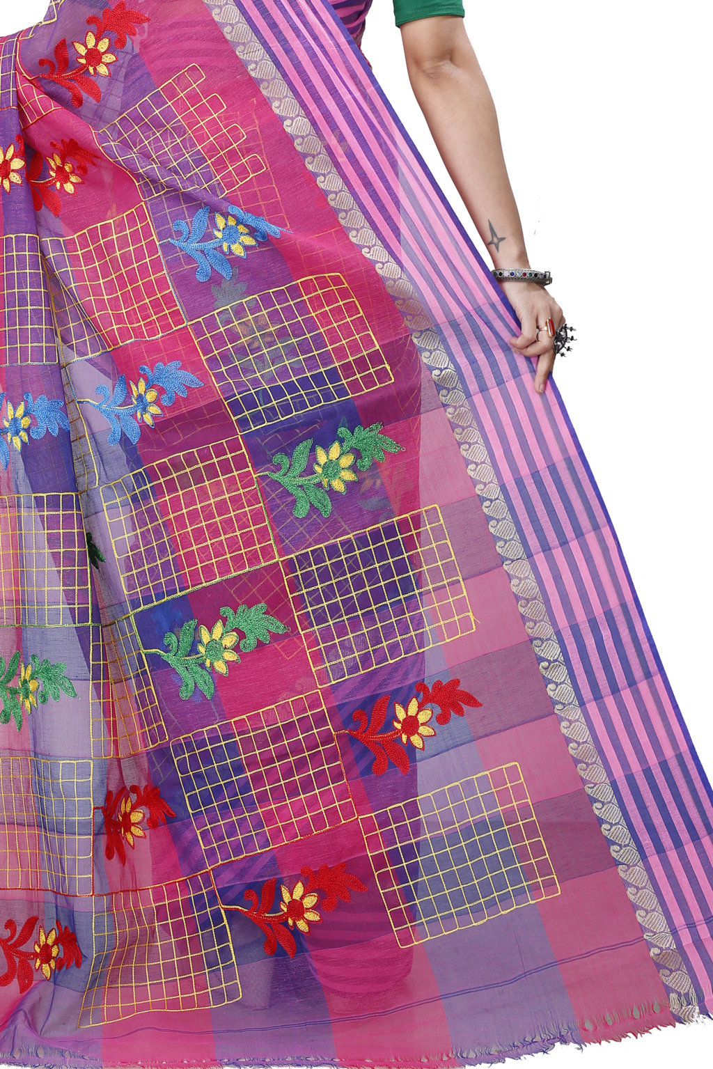 Dark Pink Pure Cotton Rivka Tant Embroidery (981)